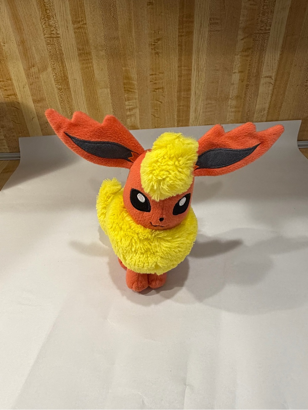 TOMY Nintendo Pokemon SOFT FLAREON 8" Plush STUFFED ANIMAL Toy 2017 vintage